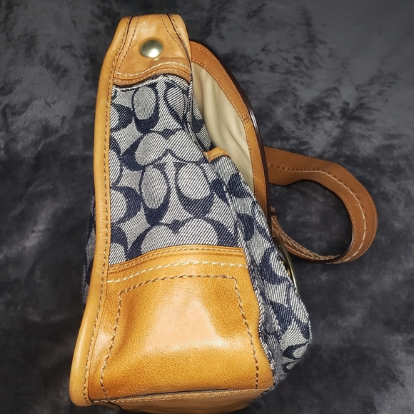 Limited Edition Coach Floral Bleecker Tooled Signature Jacquard Shoulder Bag - Picture 9 of 14